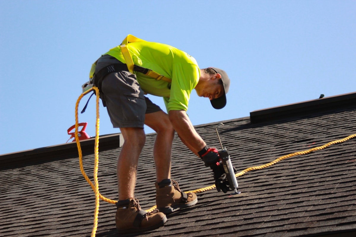 Raucci’s crew on a residential roof